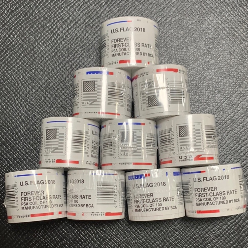Forever Stamps 2018 ten roll 10 roll = 1000 pcs